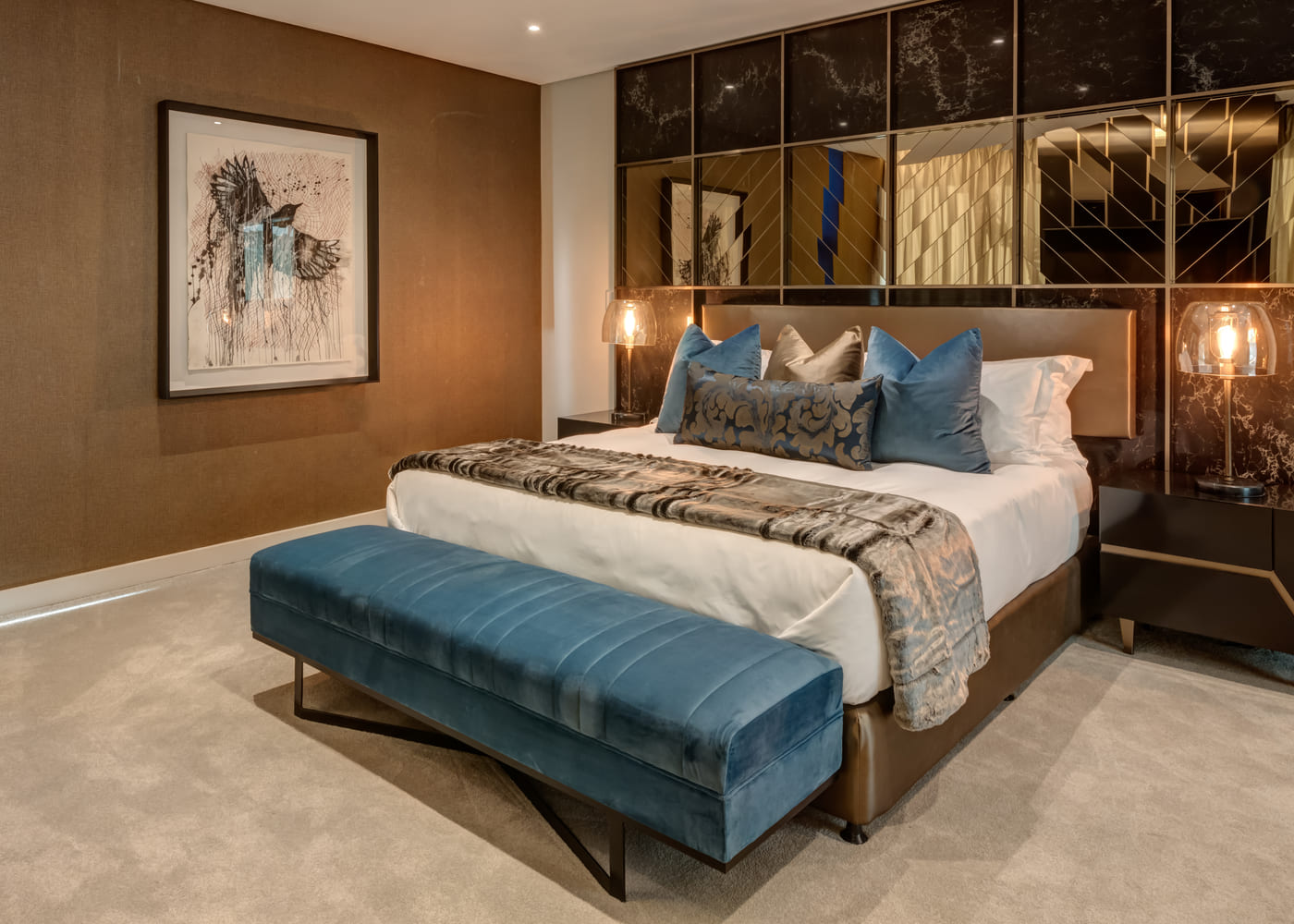 Principal bedroom in an established family home